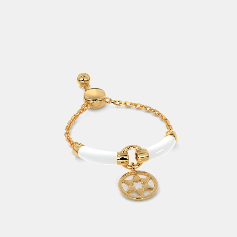 The Cotton White Slider Ring - image 1
