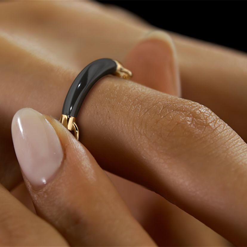 The Zwart Black Slider Ring - image 5