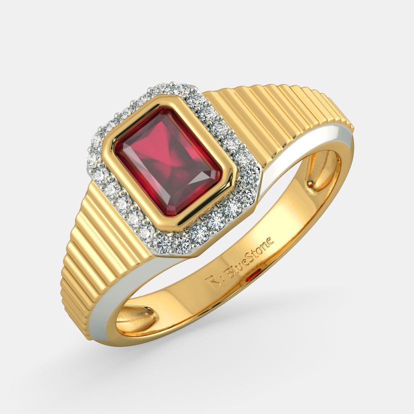 14K Yellow Solid Gold Mens Diamond Ruby Ring 2.40 Ctw – Avianne Jewelers-vinhomehanoi.com.vn