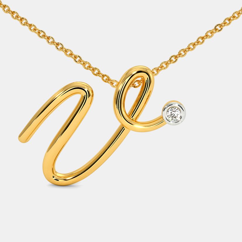 The Cursive V Necklace - image 5