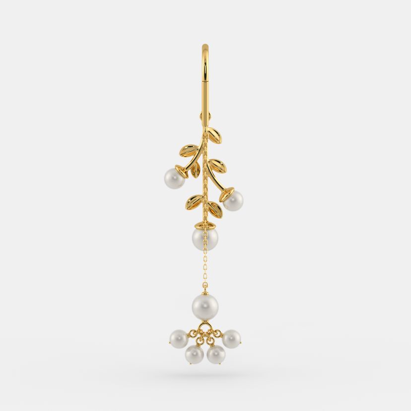 The Indu Sui Dhaga Earrings - Angle View 2