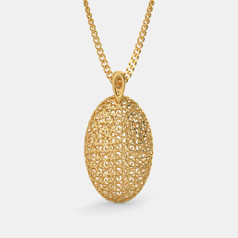 The Oval Lattice Pendant - image 4