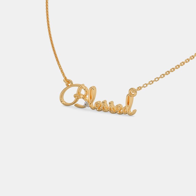 Name Necklace Platinum Chain For Kids Buy Kids's Necklaces Designs