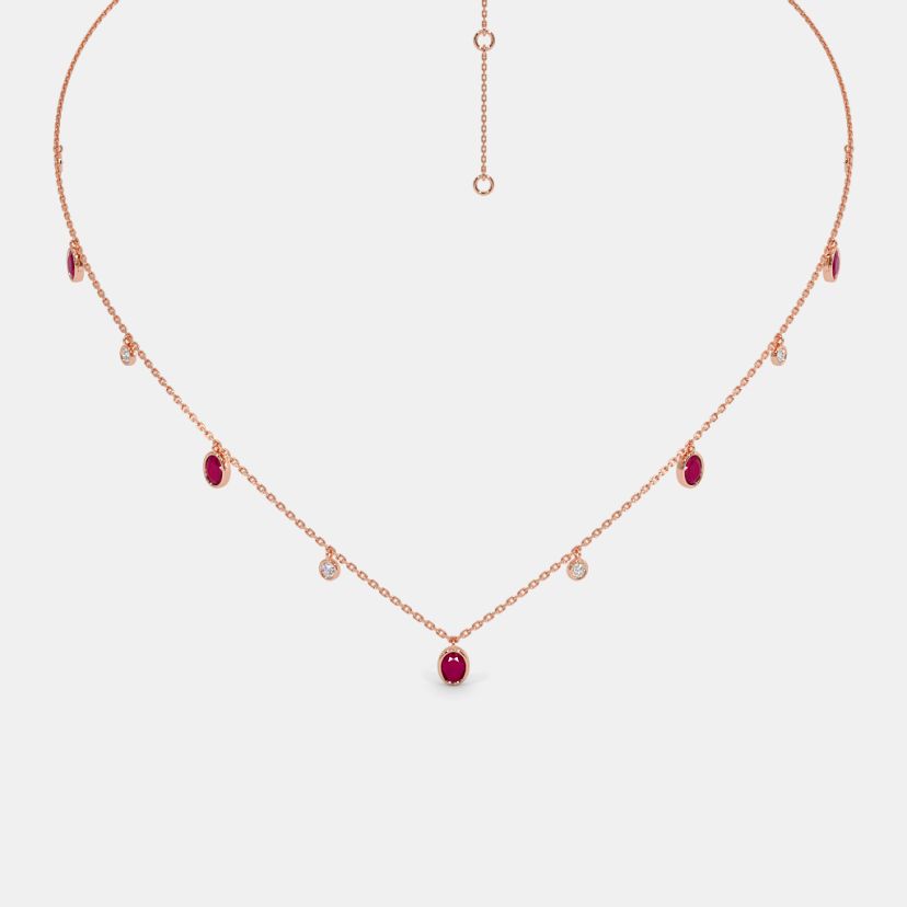 The Blazing Rubinoo Station Necklace - image 1