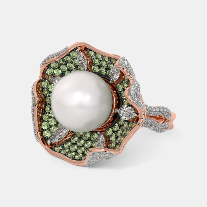 The Olivepearl Cocktail Ring - image 6