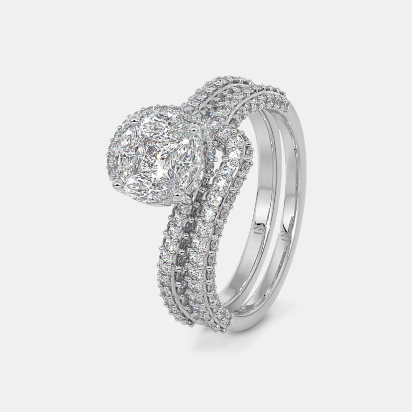 The Rocio Bridal Ring Set - image 1