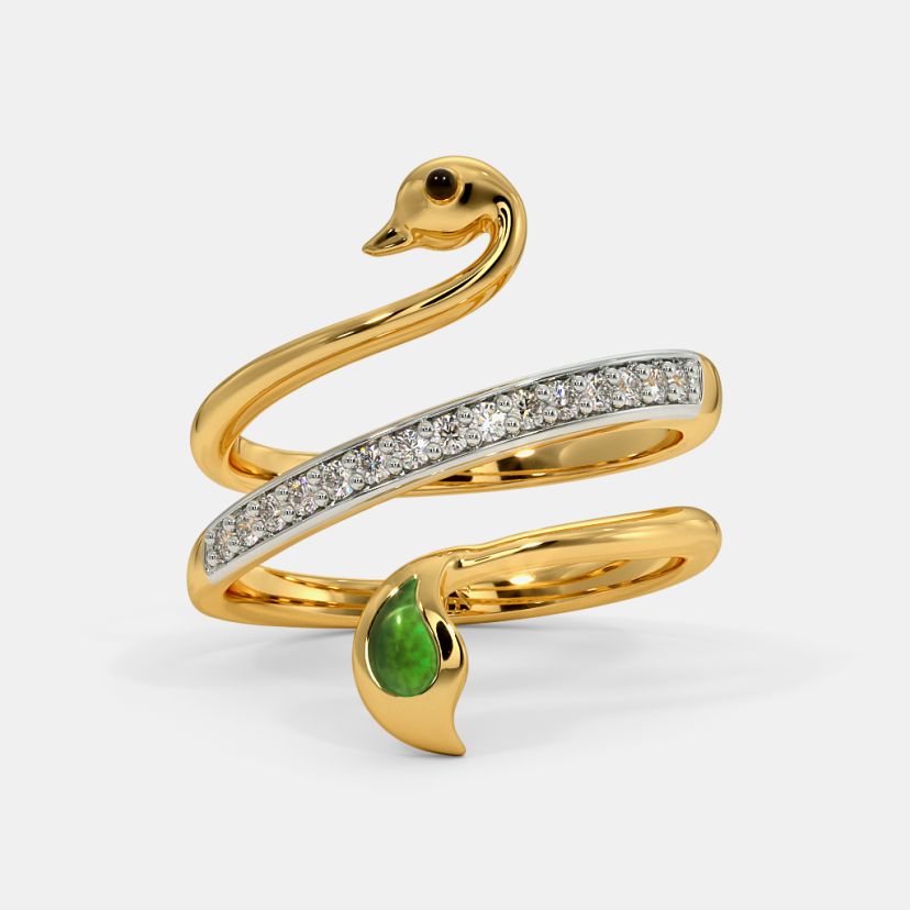 The Peacock Spiral Ring - image 9