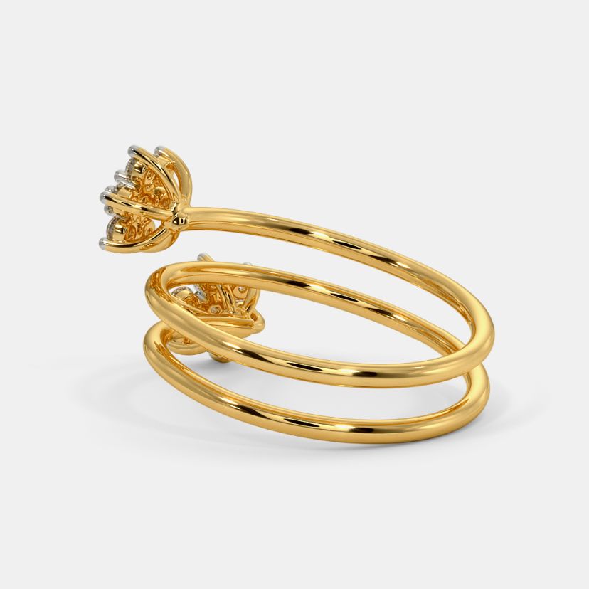The Dual Sparkling Spiral Ring - image 6
