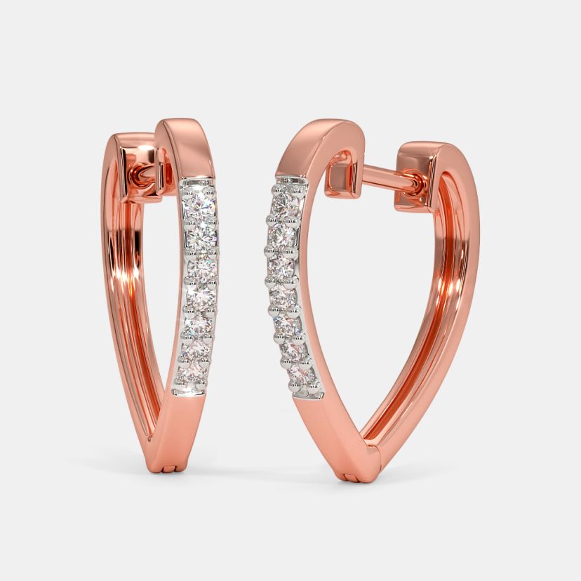 The Philippa Heart Hoop Earrings - image 1