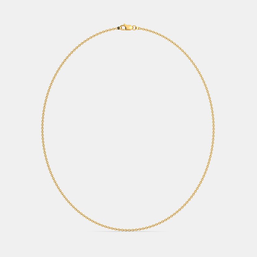 The Yellow Gold Cable Chain - Angle View 2
