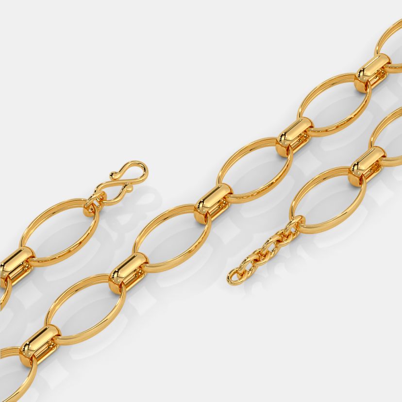 The Arevy Gold Chain - Side View