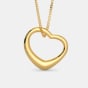 The Gold Kiss Heart Pendant