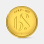 1 gram 24 KT Gold CoinFront