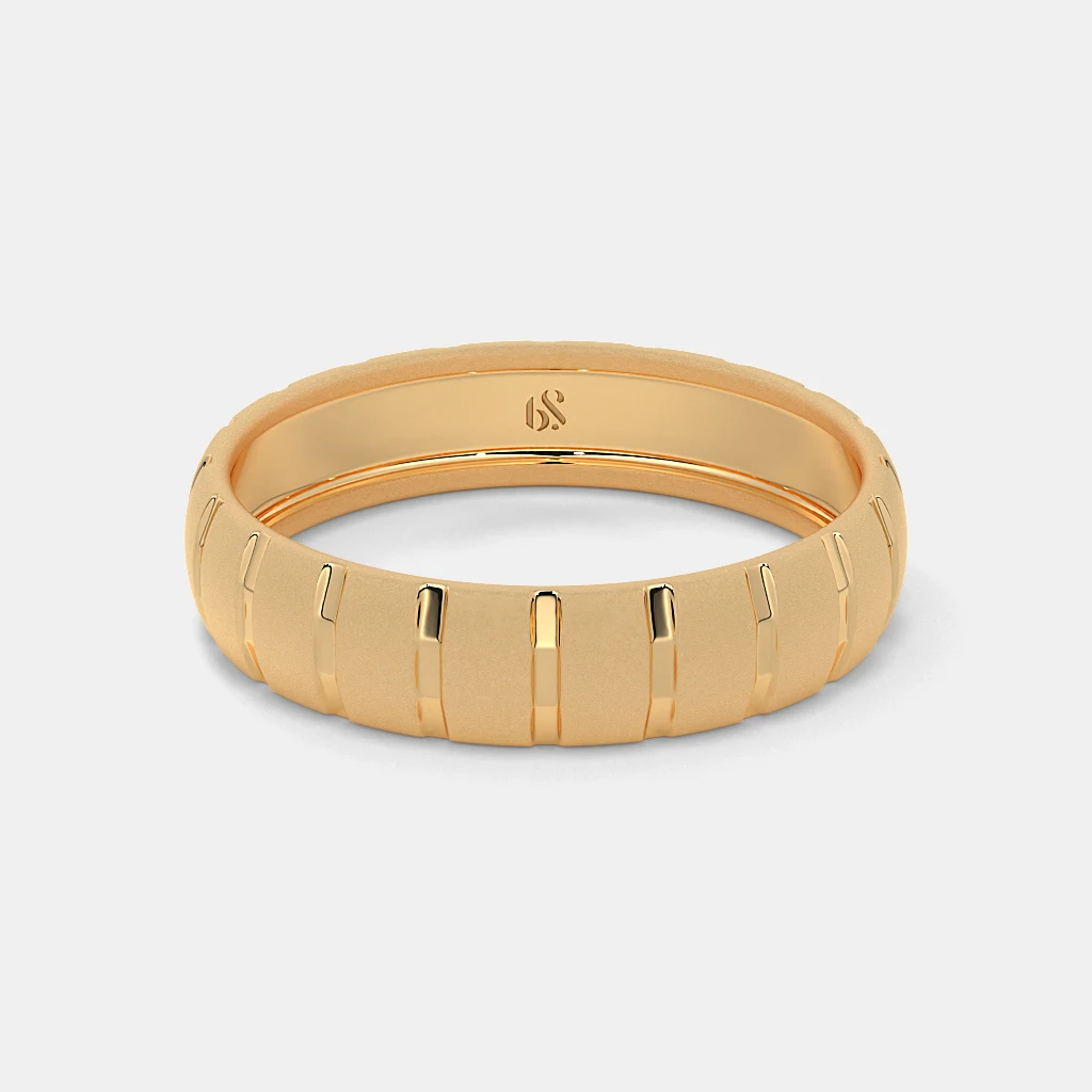 The Oralie Textured Band Ring For Him | BlueStone.com