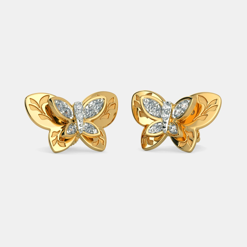 The Regina Butterfly Earrings | BlueStone.com
