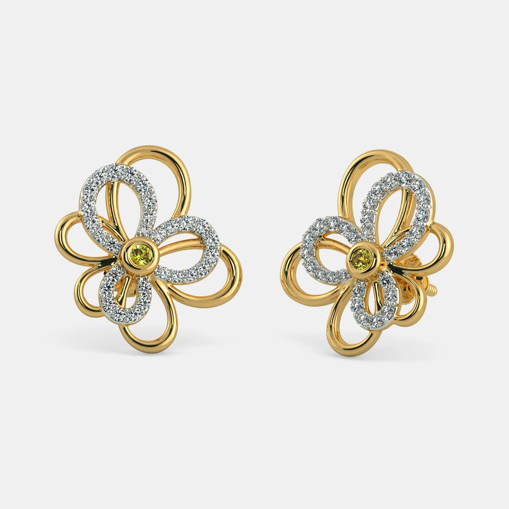 The Trifolia Earrings | BlueStone.com