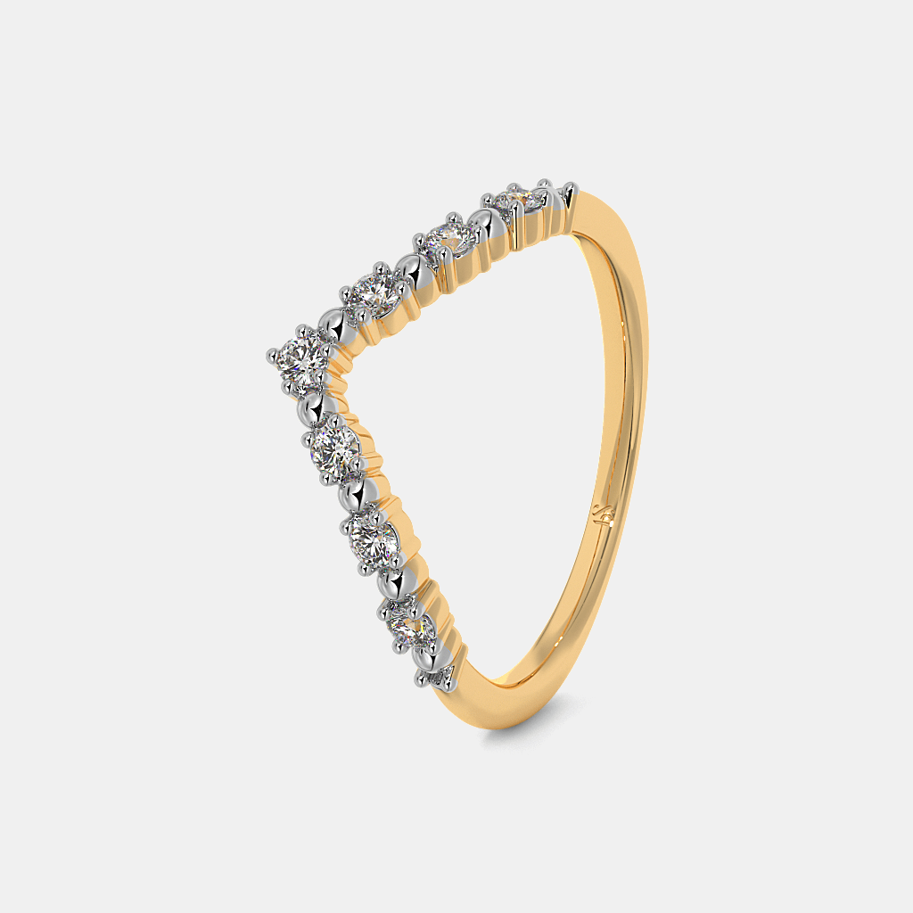 The Liliya Chevron Ring alternate view 1