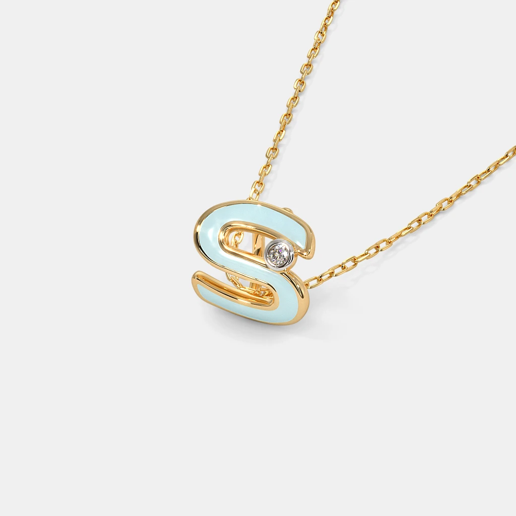 The Cutesy S Pendant | BlueStone.com