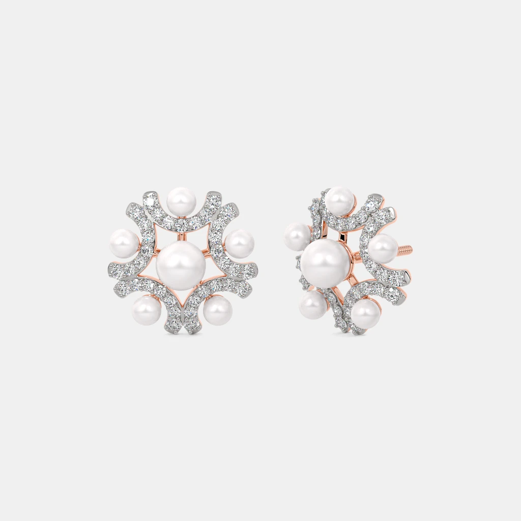 The Luna Shell Stud Earrings