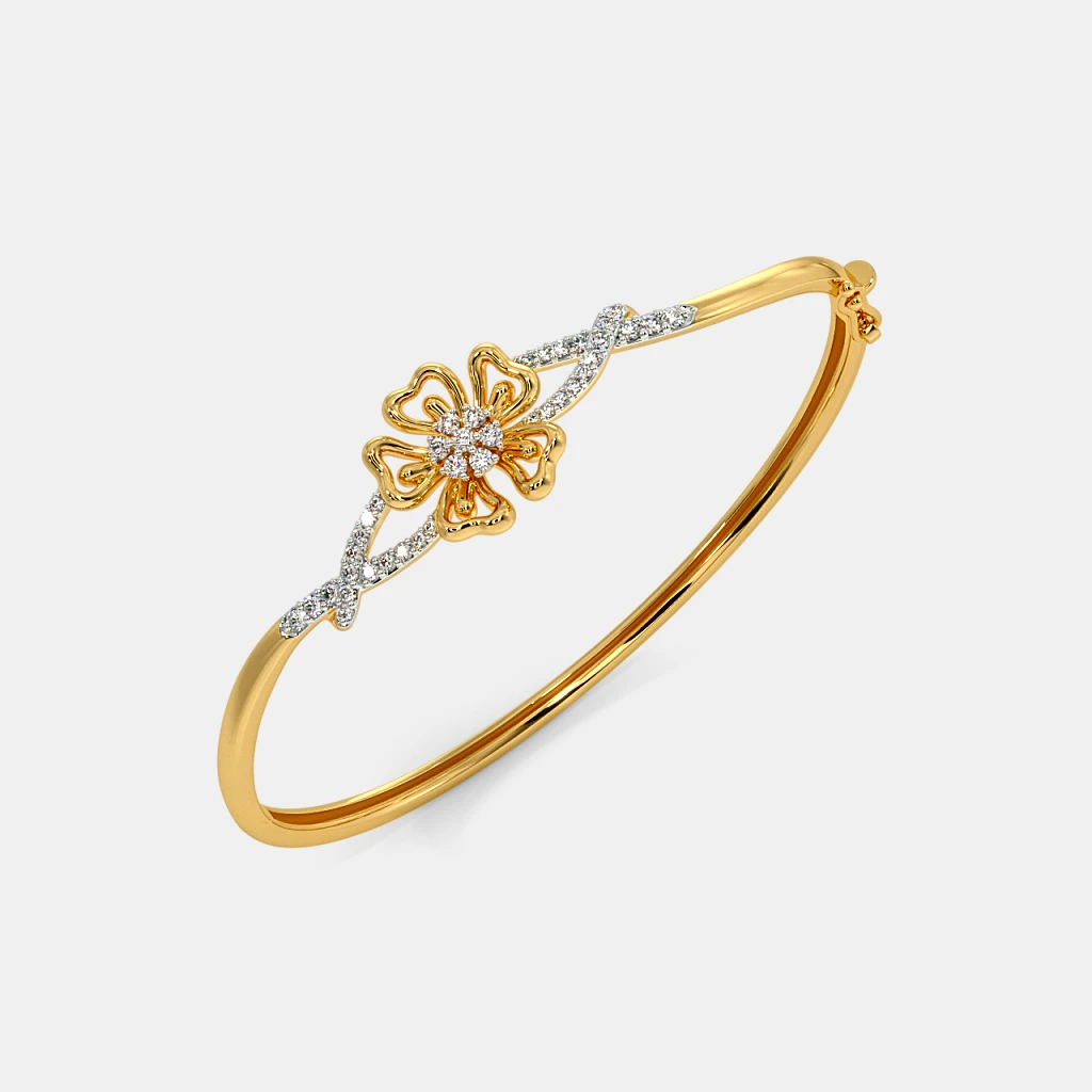 The Vaidya Oval Bangle | BlueStone.com