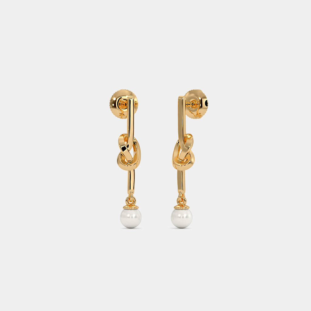 The Syem Knot Drop Earrings
