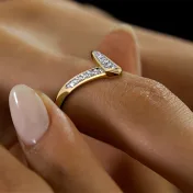 The Carla Chevron Ring - thumb 6