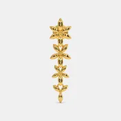 The Conjoined Blossoms Dangler Earrings - thumb 4