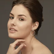 The Meridian Halo Drop Earrings - thumb 3