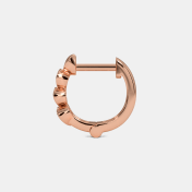 The Viola Multi Pierced Huggie Earrings - thumb 5
