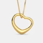 The Gold Kiss Heart Pendant - thumb 7