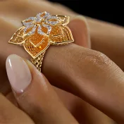 The Daffodil Lattice Ring - thumb 6