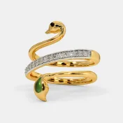 The Peacock Spiral Ring - thumb 5