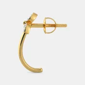 The Zymal J Hoop Earrings - thumb 4