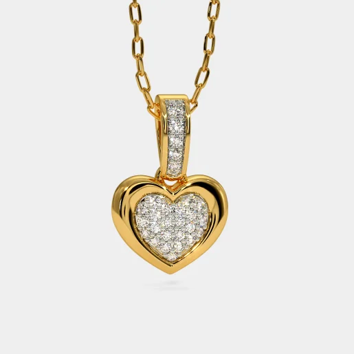 Buy 50+ Gold Hearts Pendants Online | BlueStone.com - India's #1 Online ...